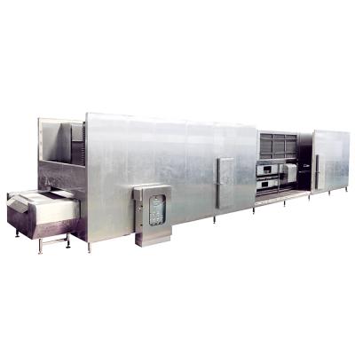 China Deep Freezer Individual Tunnel Belt Food Impiming Deep Freezing Dish Freezer for sale