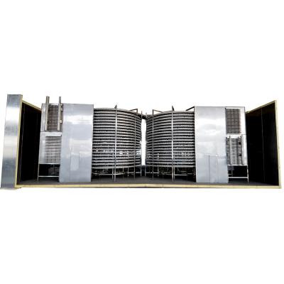 China Frozen Food Machine Double Spiral Tunnel Freezer Spiral Freezer for sale