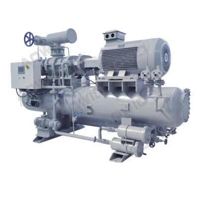 China food & Beverage Plant Single-Machine Bipolar Screw Refrigeration Compressor Unit for sale