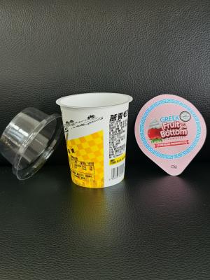 China 150 ml Plastik-Joghurt-Tasse mit Folien- und Plastikdeckel zu verkaufen