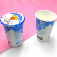 China Oripack-Erdbeerfrozen-joghurt-Schalen-vorgeschnittener Deckel einzelnes 120ml zu verkaufen