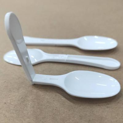 China Cuchara plegable de Honey Transparent Plastic Small Honey para el yogurt congelado en venta