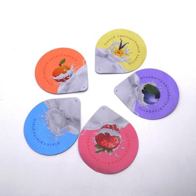 China 9cm Dia Embossed Die Cut Lids Custom for sale