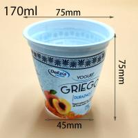 China Shrink Label Plastic Yogurt Cups 5.7oz 170ml Disposable Frost Resistance for sale