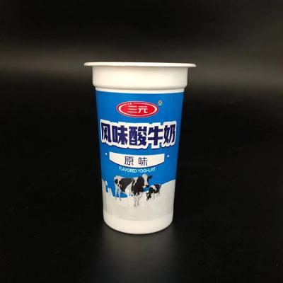 China van de yoghurtkoppen van 180ml 6oz beschikbare de yoghurtcontainer met aluminiumfoliedeksels Te koop