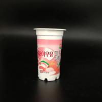 China 90mm Cover PP Disposable Yogurt Cups With Lids  320ml ODM for sale