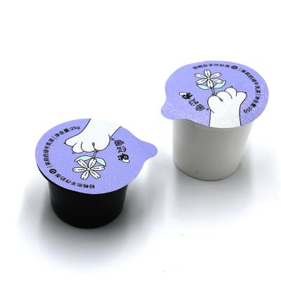 China ODM Yogurt Die Cut Lid Peelable 22mm Alu Foil Lid for sale