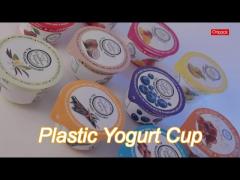 125ml ice cream container with foil lid plastic yogurt cup