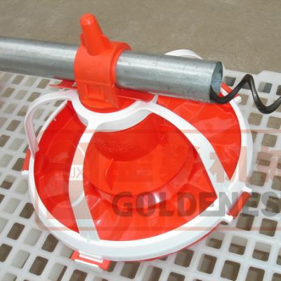 China Blow Pan Feeder Poultry Equipment Broiler Chicken Feeder Pan Feeding System for sale