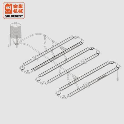 China Chicken House Breeder Chicken Range Open Bowl Feeding System For Broiler Breeder for sale