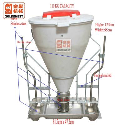 China 2~22 Ton Feed Galvanized Feed Silo Feed Silo For Chicken /2~22 Ton Feed Silo Chinecken for sale