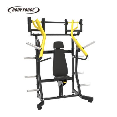 China Powder-Coated Steel Commercial Strength Tube Gym Equipment Workout Machine Oval Incline Chest Press BODY STRENGTH for sale