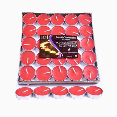 China Box of 50 pieces high quality and cheap round scented romantic candle proposal smokeless candles for sale