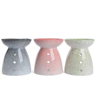 China Viable Wholesale Colorful Ceramic Aroma Essential Oil Incense Wax Melt Burner for sale