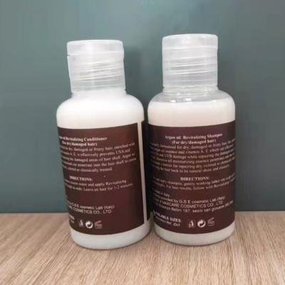 China Free Sample Replenishing Organic Argan Shampoo Organic Argan Oil Shampoo & Conditioner Private Label for sale