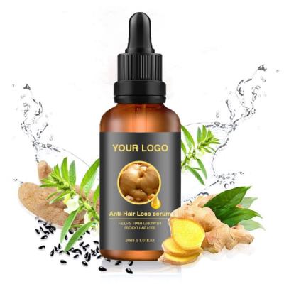 China Replenishing Natural Ginger Essence Other Hair Loss Products Hair Growth Serum Hair Growth Oil For Black Women Private Label for sale