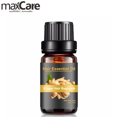 China Maxcare Vegan Organic Wholesale Ginger Essential Oil Moisturizing Smoothing Hair Loss Serum For Wigs Private Label for sale