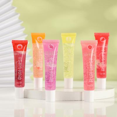 China Wholesale Lady's Beauty Cosmetics Makeup moistrize to freeze transparent lip oleaginous fruit fragrance lip gloss for sale