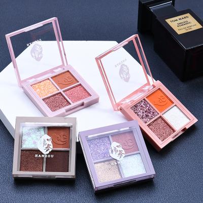 China Cosmetics Waterproof Wholesale Eyeshadows Makeup Eyeshadow Palette Pink Set for sale