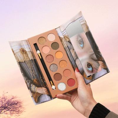 China Girl Waterproof Hot Selling Mineral Sparkle Eyeshadow Palette With Mirror for sale