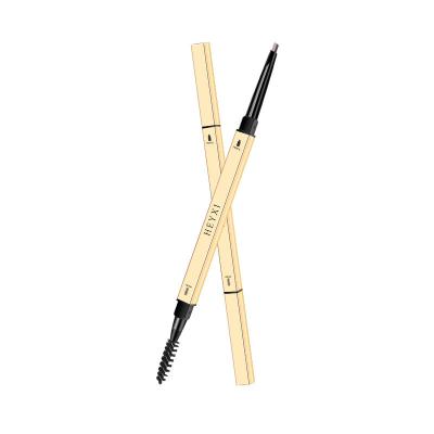 China Custom logo korea gold microblading eyebrow pencil waterproof with brush for sale