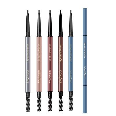 China Waterproof Private Label Thin Colorful Long Lasting Eyebrow Pencil With Brush for sale