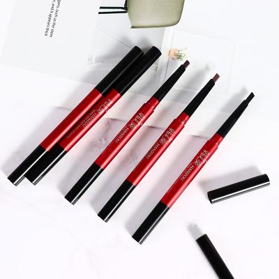 China Waterproof Makeup Custom Private Label Cosmetics Slim Eyebrow Pencil With Brush for sale