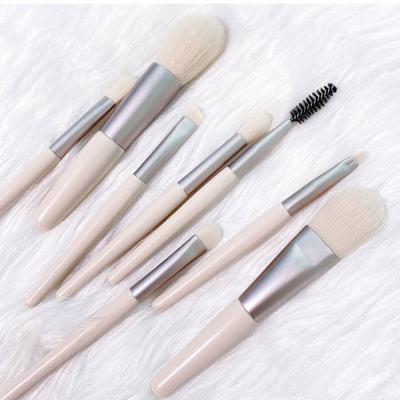 China Angular Blush Private Label Classic Soft Pink Colorful Cute Women Makeup Brush Set for sale