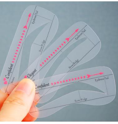 China Personal Wholesale 10 Styles Custom Eyebrow Stencils Template With Strap for sale