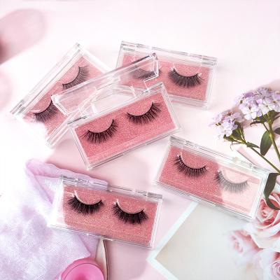 China Easy wholesale natural 3d mink colored eyelash extension vendor strips for sale