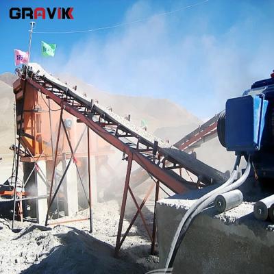 China Sand Fire Resistant Gravel Construction Site Construction Belt Conveyor Movable Belt Conveyor for sale