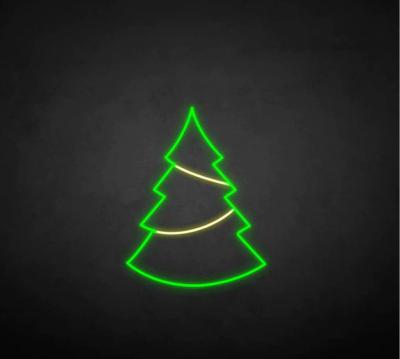 China Buildings Christmas Tree Neon Sign , Christmas 12V Led Acrylic LED Neon Lights Advertising Flex Neon Lights for sale