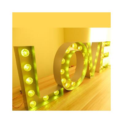 China Buildings Props Wedding Decor Wedding Me Lights Marquee Letter Led Big Numbers Giant Light Up Letters Led Marquee Alphabet Love Letters for sale