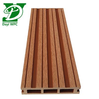 China Waterproof Factory price professional composite materoal upper co-extrusion decking WPC hollow deck for sale