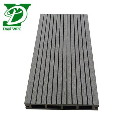 China Waterproof Wholesale Custom Wood Board Composite Outside Blackyard Underground Hollow Flooring WPC Decking for sale