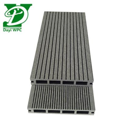 China Custom Size Waterproof Recycled Wooden Decking Cavity WPC Outdoor Composite Deck Waterproof For Wholesale for sale