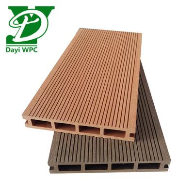 China Customized Composite Decking Waterproof Wooden Waterproof Logo Board WPC Decorative Floor Pool Panel For Outdoor for sale