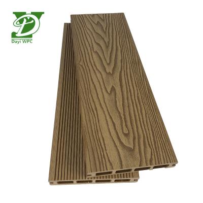 China Factory Price Environmental Protection Outdoor Garden Pool Plastic Wooden Deck Furniture WPC Hollow Decking for sale