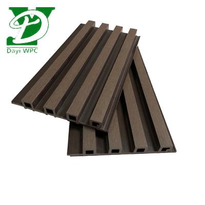 China Environment Friendly Wholesale Customized Logo Size Low MOQ Outdoor WPC Wall Panels Exterior WPC Cladding For Decoration for sale