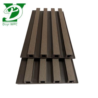 China Environment Friendly High quality Exterior Natural Color Wooden Plastic Wall Cladding Exterior Gold WPC Panels For Wholesale for sale