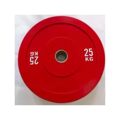 China Colorful Weightllfting Weightlifting Barbell Plates Fitness Competition Rubber Bumper Plate With Custom Logo for sale