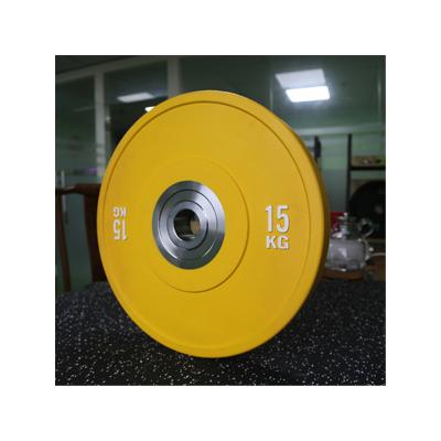 China Weightllfting Rubber Barbell Dish With Stainless Steel 25 Kg Cheap Weight Bumper Plates For Wholesale for sale