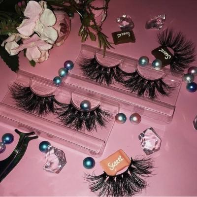 China Wholesale free natural eyelash 3d 5d mink lashes seller 20mm 22mm 23mm fluffy mink eyelashes 25mm-30mm with case customized for sale