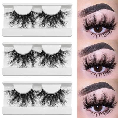 China High Quality Natural Own Brand Private Label 18mm 25mm Mink Lashes 3d 3d Wholesale 5d Mink Eyelash Vendors Fluffy for sale