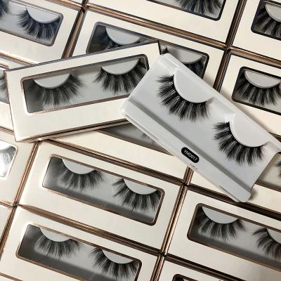 China Wholesale False Tapered Mink Eyelash Bulk Mink Eyelash Custom Packaging 25mm 3d False Eyelashes 3D for sale