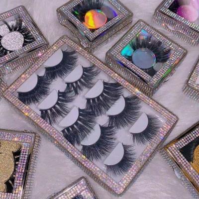 China Silk Mink Eyelash Black Thick And False Eyelash 3d Eyelash Packaging Custom Tapered Faux Long Box for sale