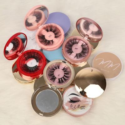 China Wholesale Fake Mink Lashes 3D Fake Mink Lashes Private Label Dramatic Fake Tapered Free Sample Mink Eyelashes for sale