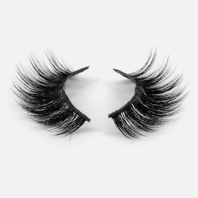 China Wispies 4D043 3D False Eyelashes Seller Customized Boxes Silk Lashes Natural Effect Wispies Styles for sale