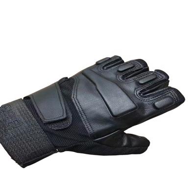 China High Quality Military Half Finger Leather Tactical Gloves for sale