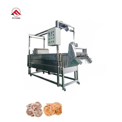 China Rempeyek frying full automatic production line peanut cookies rempeyek peyek making machines rempeyek kacang machine with factory price for sale